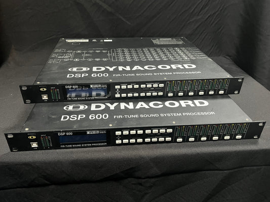 Upgraded and modified Dynacord DSP600 active crossovers with linear power supply
