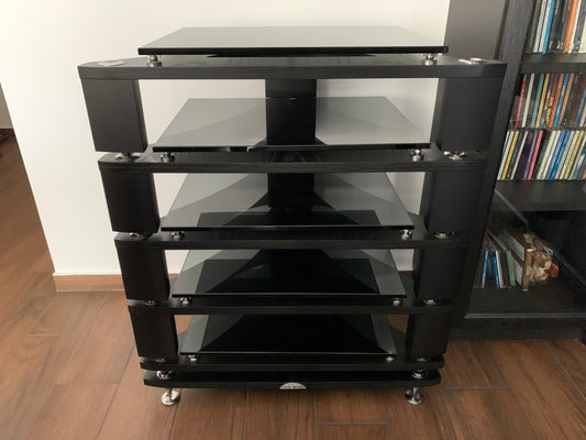 Naim Fraim black hi-fi shelf (base plus three shelves)