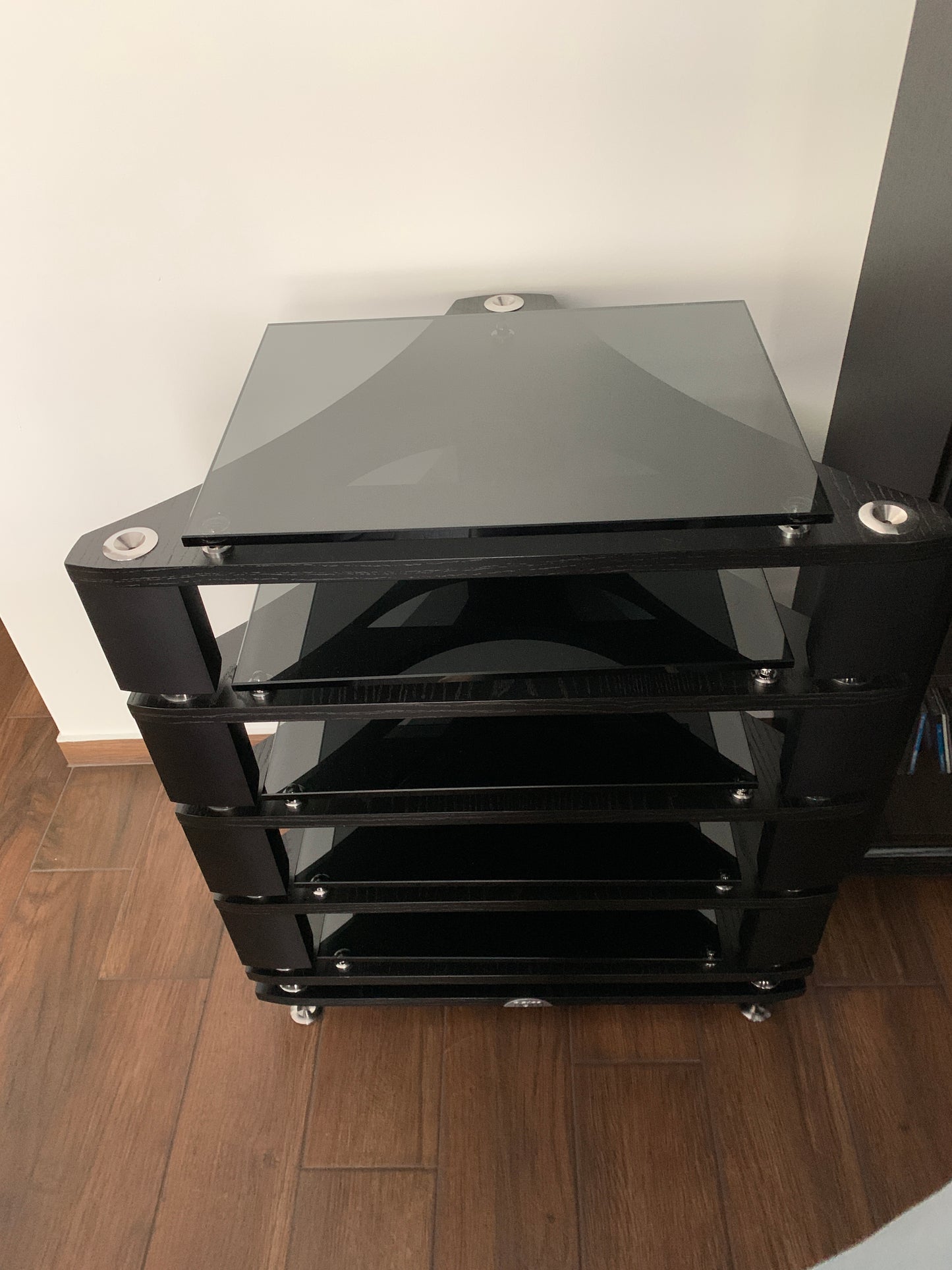 Naim Fraim black hi-fi shelf (base plus three shelves)