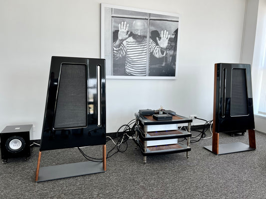 Seltenheit! Vollständig restaurierte und aufgerüstete Apogee Stage-Lautsprecher mit externen Frequenzweichen