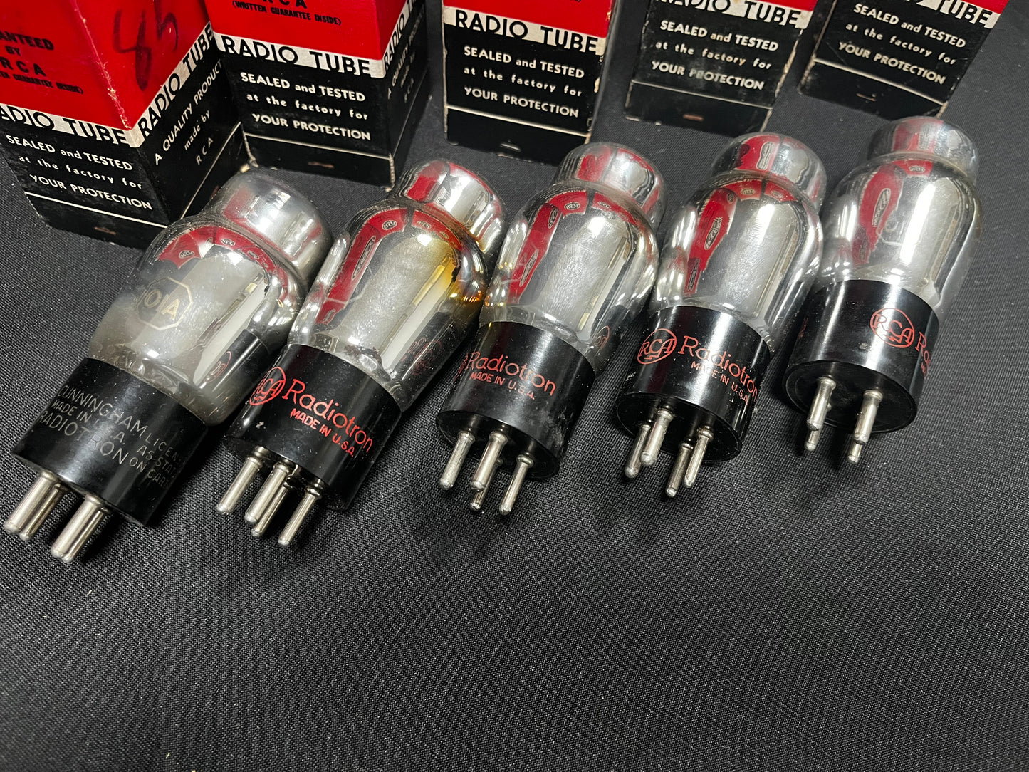 2A3 DHT RCA "Radiotron" lamps
